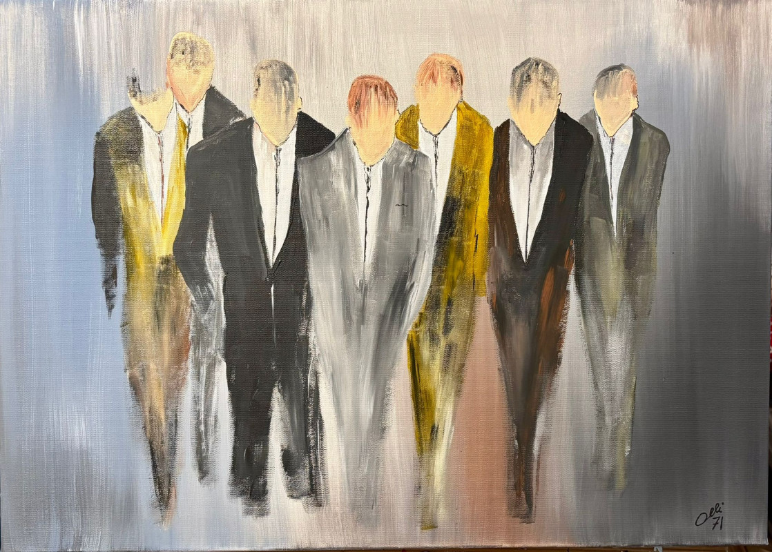 Abstraktes Acrylwerk